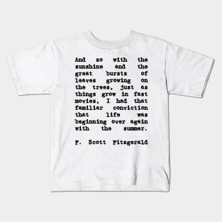 The Great Gatsby Quote About Summer Kids T-Shirt